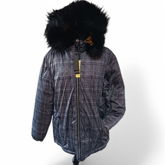 Nuage Womens Hooded Reversible Quilted Jacket–2-in-1 Style, Cozy Chic, Size 14 - Picture 1 of 9